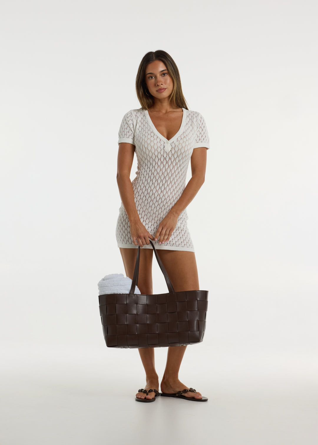 Noa Cotton Crochet Dress