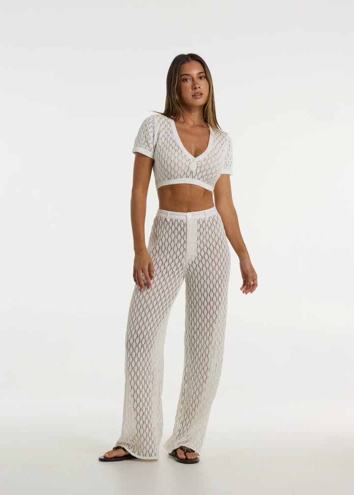 Noa Cotton Crochet Pants
